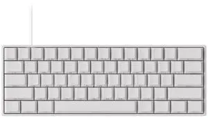 MONSGEEK FUN60 Pro Rapid Trigger Gaming Keyboard 8k SP Magnetic Switch HE Keyboard Wired 60% White Shine-Through (Glare Magnetic Switch)