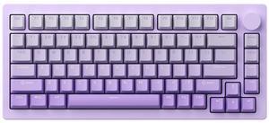 MonsGeek M1W V3 Aluminum Mechanical Keyboard 75% RGB Hot-swappable Gaming Keyboard with Knob, 6000 mAH RGB Gradient Purple with PBT Double Shot Keycaps V3 Piano Pro