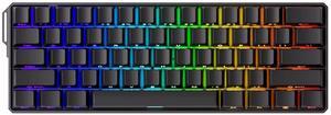MonsGeek FUN60 Ultra Rapid Trigger Gaming Keyboard 8k SP Magnetic Switch HE Aluminum Keyboard Multi-Modes Black Shine-Through (Glare Magnetic Switch)