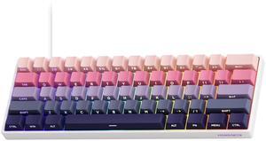 MONSGEEK FUN60 Pro Rapid Trigger Gaming Keyboard 8k SP Magnetic Switch HE Shine Through Keyboard Wired 60% Phantom Pink Gradient (Glare Magnetic Switch)