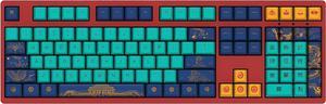 Akko World Tour Beijing 108Key Wired Mechanical Gaming Keyboard Programmable with OEM Profiled PBT DyeSub Keycaps and NKey Rollover MacWin Compatible Akko Sakura Switch