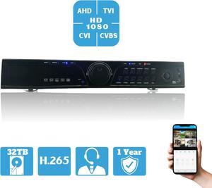 Evertech 32 Channel H.265 Security Surveillance Camera Digital Video Recorder with 32TB Hard Drive for Recording and Playback