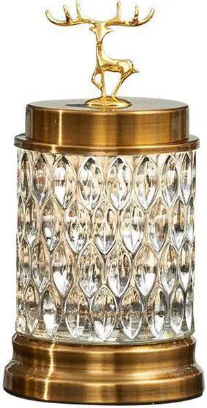 Anyhouz 23cm Glass Candy Jar Food Storage Tabletop Home Decor