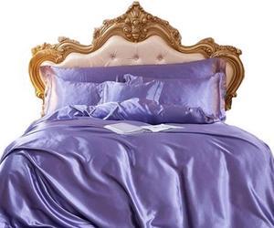 Anyhouz Beddings Light Purple US King Size 3 Pcs High End Satin Smooth Duvet Cover Set