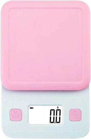 Anygleam Pink Cute Style Kitchen Scale 5Kg Measure Digital Display