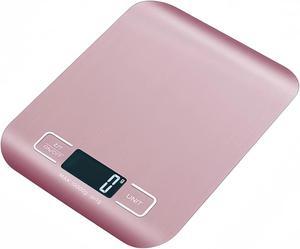 Anygleam Rose Gold Stainless Home Kitchen Coffee Food Scale 5Kg Accurate Electronic Portable Digital Display