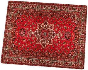 Anymob Mouse Pad Red 22X18CM Persian Tribal Carpet Computer Office Desk Non-Slip Mat