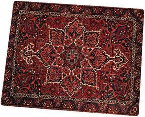 Anymob Mouse Pad Dark Red 22X18CM Persian Tribal Carpet Computer Office Desk Non-Slip Mat