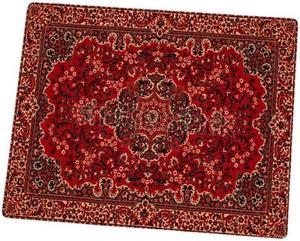 Anymob Mouse Pad Red Orange 22X18CM Persian Tribal Carpet Computer Office Desk Non-Slip Mat