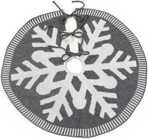 Anyhouz Christmas Tree Rug Skirt Mat Grey Decoration