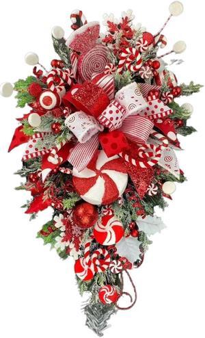 Anyhouz Christmas Wall Decor Hanging Holiday Wreath