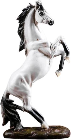 Anyhouz Home Figurines White Horse Statue Christmas Decor