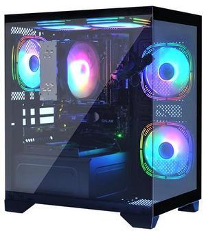 Gawfolk - Gaming Desktop - AMD Riptide 7 5700G (8-core 3.8GHz up to 4.60GHz) - 32GB DDR4 RAM - 1TB SSD M.2 NVMe - Windows 11 Home -WIFI6+ Bluetooth Gaming PC  Black AMD Ryzen 7 5700G