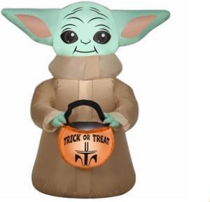 Star Wars Halloween Inflatable Grogu with Treat Sack