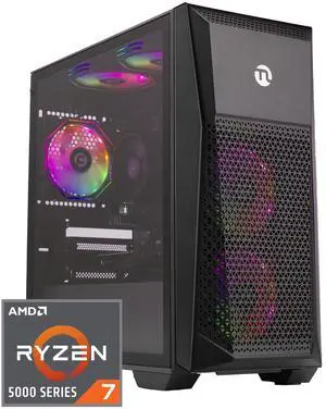 Ningmei Gaming PC Desktop AMD Ryzen 7 5700G (Up to 4.6GHz) CPU, 6RGB Fans, AMD Radeon Vega Graphics , 16GB DDR4 RAM 3200MHz, 1TB NVME SSD,550W PSU, Windows 11 Home 64-bit- WIFI- Gaming Desktop