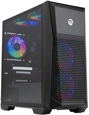 Ningmei Soul Gaming PC Desktop, AMD Ryzen 5 5600GT 6 core 3.6GHz (up to 4.6GHz),  AMD Radeon Vega 7 Graphics, 16GB DDR4 RAM 3200MHz, 512 GB NVME SSD,550W PSU, 11AC Wi-Fi, Windows 11 Home 64-bit, Black