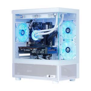 Ningmei Gaming Desktop Computer PC, AMD Ryzen 7 5700X, RTX 4060, 32GB DDR4 RAM, 1TB NVME SSD, 240 Liquid Cooler, 650W PSU, Wi-Fi, ARGB Fans , Game Design Office, Windows 11 Home , Prebuilt Gaming PC