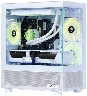 NINGMEI Gaming PC Desktop, AMD Ryzen 7 7800X3D 8 core 4.2GHz(up to 5.0GHz), AMD Radeon RX 9070XT 16GB, 32GB DDR5 RAM 6000MHz, 1TB NVME SSD, 750W PSU, Windows 11 Home 64-bit, White