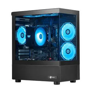 Ningmei Gaming PC Desktop computer, AMD Ryzen 7 5700G 8 core 3.8GHz (up to 4.6GHz),  16GB DDR4 RAM 3200MHz, 1TB NVME SSD, 550W PSU, Game Design Office Platform, Wi-Fi, Windows 11 Tower Prebuilt PC