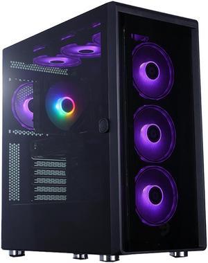 Mloong Gaming PC Desktop AMD Ryzen 5 5600 (Up to 4.4GHz) CPU, GeForce RTX 4060, 1TB NVME SSD, 16GB DDR4 RAM 3200MHz, 600W PSU, 7ARGB Fans,Windows 11 Home 64-bit WIFI Gaming Desktop