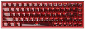 Mloong PC transparent key cap 68 key Mechanical Gaming Keyboard with ADJUSTABLE
KEYBOARD BACKLIGHT - FLASH PINK Switches for a Premium Typing and Gaming Experience on PC and Mac