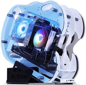 Mloong Gaming PC Desktop AMD Ryzen 5 7600X (Up to 5.3GHz) CPU, AMD Radeon RX 6750 GRE 10GB, 1TB NVME SSD, 32GB DDR5 RAM 6000MHz, 700W PSU , 3ARGB Fans, Windows 11 Home 64-bit WIFI Gaming Desktop