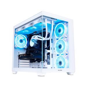 Mloong Gaming PC Desktop, AMD Ryzen 7 7700 3.8 GHz (5.3GHz Turbo), NVIDIA RTX 5060ti 8GB GDDR7, 1TB Gen4 NVMe SSD, 32GB 6000Mhz DDR5 RAM, 650W PSU, Wi-Fi, Win 11 Home Prebuilt PC, White