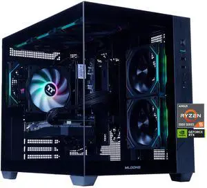 Mloong Black Gaming PC AMD Ryzen 5 5500 (Up to 4.2 GHz) CPU, GeForce RTX 3050 6GB, 1TB NVME SSD, 16GB DDR4 RAM 3200MHz, 650W PSU,7ARGB Fans, Windows 11 Home 64-bit WIFI Gaming Desktop, Black Mloong Black Gaming PC AMD Ryzen 5 5500 (Up to 4.2 GHz) CPU, GeForce RTX 3050 6GB, 1TB NVME SSD, 16GB DDR4 RAM 3200MHz, 650W PSU,7ARGB Fans, Windows 11 Home 64-bit WIFI Gaming Desktop, Black