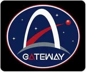 NASA Gateway Lunar Orbit Space Station Logo Mouse Pad 1/4 Thick