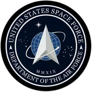 Space Force Logo 7.5 Round Mousepad 1/4 Thick