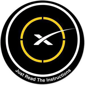 Drone Ship Read The Instructions 8 Inch Mouse Pad 1/8 Thick