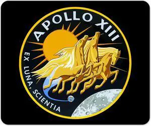 Apollo 13 Mission Logo Mouse Pad 1/4 Thick