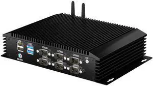 BOESIIPC Industrial Mini PC, Fanless Desktop Computer Core i7-10510U, 4C/8T, Up to 4.9GHz, Win 10 Pro, 16GB RAM 1TB SSD, 2xLAN, GPIO, PS2(KB/MS), 6xCOM RS232(Configurable RS422/485), USB3.0, WiFi6 BOESIIPC Industrial Mini PC, Fanless Desktop Computer Core i7-10510U, 4C/8T, Up to 4.9GHz, Win 10 Pro, 16GB RAM 1TB SSD, 2xLAN, GPIO, PS2(KB/MS), 6xCOM RS232(Configurable RS422/485), USB3.0, WiFi6