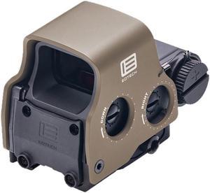 EOTECH EXPS2 HWS Holographic Weapon Sight, 68 MOA Circle with 1 MOA Dot, Black With Tan Hood, EXPS2-0B/T