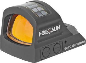 Holosun HS407C X2 Open Reflex Sight 2-MOA Red Dot Sight for Full Size