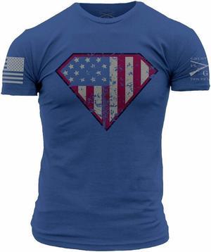 Grunt Style Super Patriot TShirt American Flag Mens Military Veteran Tee Shirt M