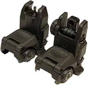 Magpul MBUS Sight Gen2 Backup Flip Up Front & Rear Set, MAG247/248, Black