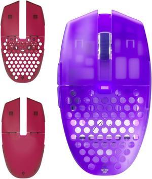 FANTECH ARIA Wireless Gaming Mouse+ Mouse Red DIY Shell,Ergonomic,2.4 GHz wreless Fast charge,RGB Gamer PC Gaming Mouse, for Windows 7/8/10/11/XP Vista Linux MacOs,Purple,Free mouse pad