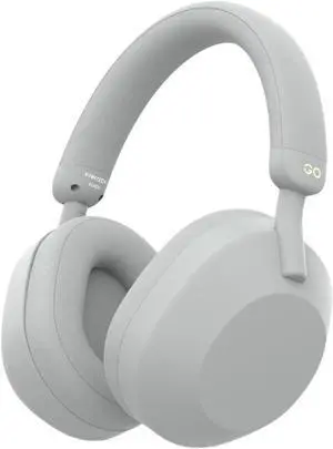 FANTECH WH06 Go Wired/Wireless Dual Connection Gaming Headset with Easy Control Buttons, High Capacity Rechargeable Battery, Premium Leather,Grey