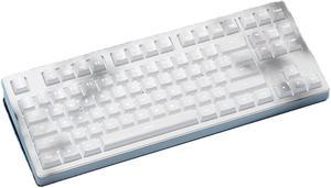 FANTECH Wireless Gaming Keyboard, 87 Keys Mechanical Keyboard,White Light , Ergonomic Wireless Keyboard,3 Modes USB-C/2.4G/Bluetooth,PC Laptop Gamer,Compatible with WIN/MAC  MT87 ,White