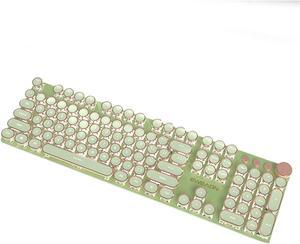 FANTECH TK950 Wireless Tri-Mode Punk Edition Mechanical Keyboard, 104 Keys, Honey Pink Shaft, White Light, All-key Punch-free, Compatible with Multiple Systems, Ergonomic,Green