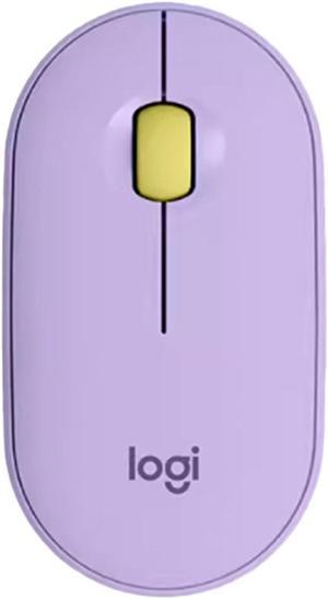 Logitech PEBBLE M350 Wireless Bluetooth Mouse,  Office Silent ,  Women's Mouse,  Symmetrical Mouse Pebble Shape Graphite,1000DPI, 3buttons, for windows and macOS, purple