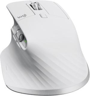 Logitech MX Master 3S Wireless Bluetooth Mouse, Ergonomic Office Silent Mouse High-end Graphite with Logi Bolt Wireless Receiver,8000dpi, 7buttons,for window/macOS/iPadOS/ChromeOS /Linux,  white