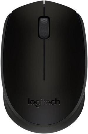 Logitech M171 Wireless Office Mouse, 1000dpi,  Symmetrical Colorful with 2.4G Receiver,  for Windows® 7 or later/macOS 10.11 or later/ChromeOS,  BLACK