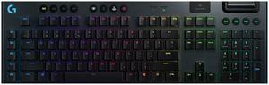 Logitech  G913 LIGHTSPEED Wireless RGB Mechanical Gaming Keyboard, 104 keys, for Windows 8/macOS 10.11 /Linux/ChromeOS/Android 4.3 /iOS 10  or later, red axle black)