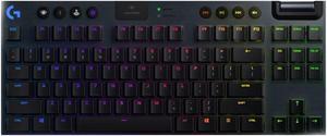 Logitech  G913 TKL Wireless bluetooth Keyboard,  LIGHTSPEED Wireless RGB Mechanical Gaming, 87 keys, for Windows 7/macOS 10.11 /Linux/ChromeOS/Android 4.3 /iOS 10  or later, red axle black)