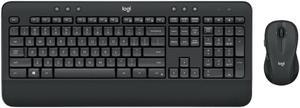 Logitech MK545 silent Wireless Keyboard &  Mouse Sets, height-adjustable, Keys: Music Control, Programmable, palm rest, Precision, comfort, for Windows(7/8/10/ or higher)/Surface/USB/ChromeOS, black