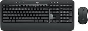 Logitech MK540 silent Wireless Keyboard &  Mouse Sets, height-adjustable, Keys: Music Control, Programmable, palm rest, Precision, comfort, for Windows(7/8/10/ or higher)/Surface/USB/ChromeOS, black