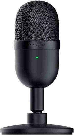 FANTECH Gaming Microphone, Seiren Mini Condenser Microphone, Compact and Clear, Professional Recording Sound Quality, USB Connection for Live Mics, Accurate Pickup, Noise Filtering, black