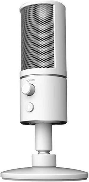 FANTECH Seiren X Condenser Gaming Microphone, for Streaming Twitch/Youtube, Built-In Shock Mount, Professional Recording Sound Quality, USB Connection for Live Mics, Accurate Pickup, silver